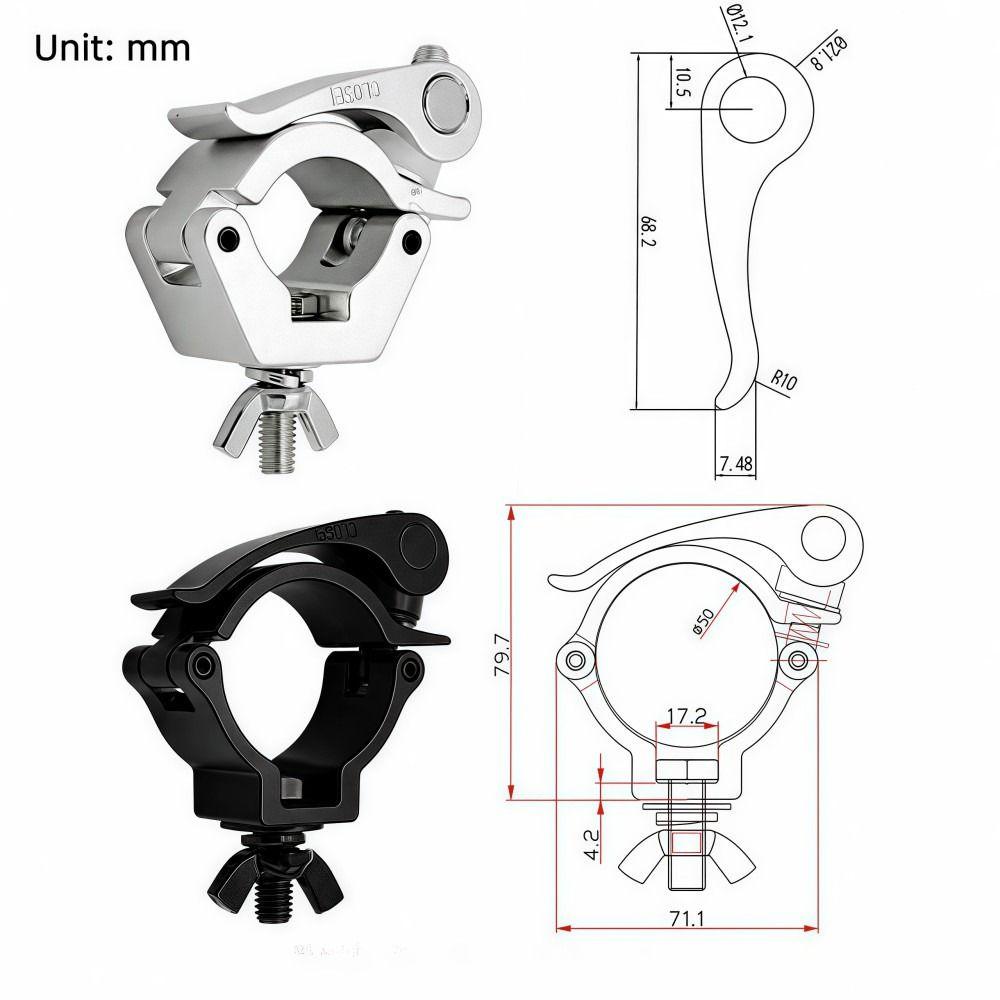 Clip Bracket Stage Lights Truss Clamp Fixing Clip  For LED PAR Moving Head Beam Spot Clamps