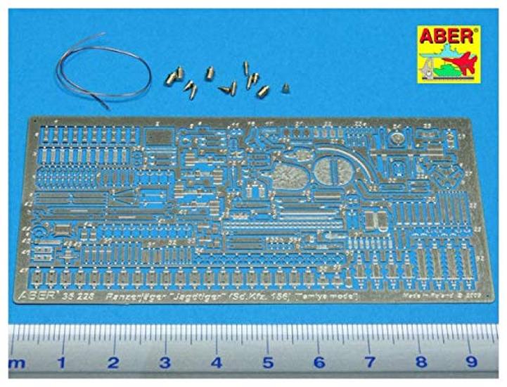 Aber немецкая армия Jagdtiger тяжелый истребитель танков базовый набор пластиковые детали модели 35228 1/35 (для Тамии)