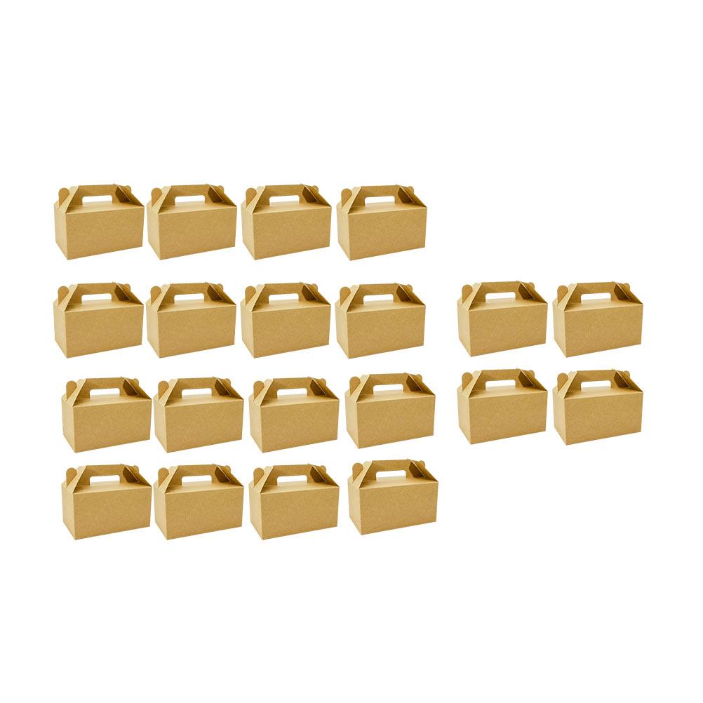 25 шт. Коробка для жареной курицы, Упаковочные коробки для еды на вынос, Упаковочные контейнеры для бургеров, Легко запечатываются, Крафт-бумага, Креативный дизайн