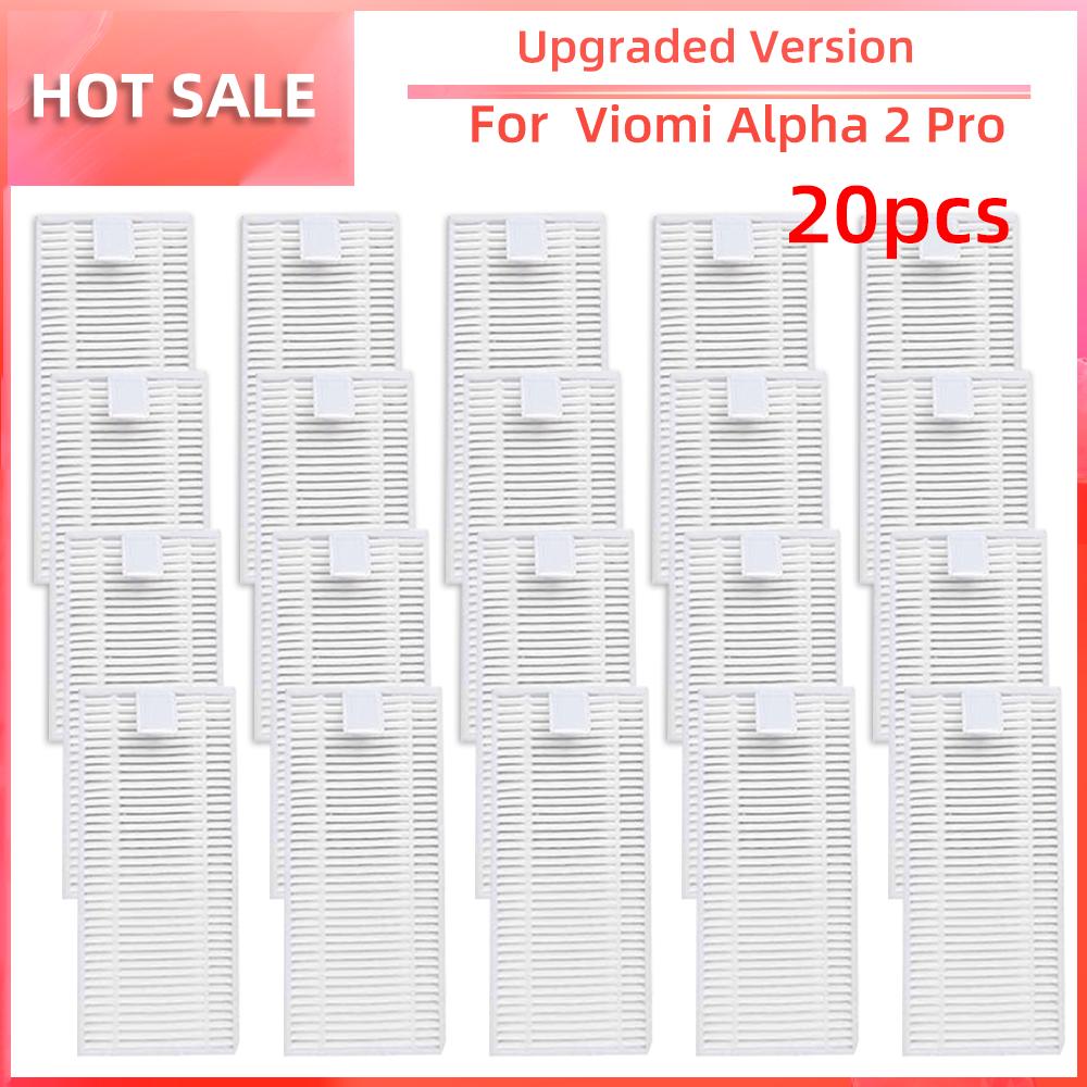 For Viomi Alpha 2 Pro Robot Vacuum Cleaner Replacement Parts Hepa Filter Side Brush Spare Parts Accessories