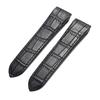 Genuine Calfskin Leather Watch Straps Slub Pattern 20mm 23mm Watch Band for Cartier Santos for Men Women Folding Buckle Bracelet