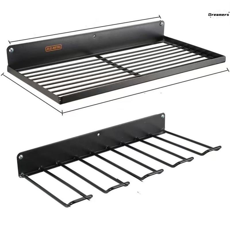 2 Pcs of Heavy-duty Power Tool Storage Box Wall-mounted - Garage Storage Rack Set for Drill Rod Rack Organization and Storage.