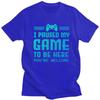 Custom I Paused My Game To Be Here F T Shirt for Men Tshirt Casual Tees Gamer Gift Tshirt Clothing