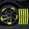 Car Wheel Hub Reflective Stickers Tire Rim Luminous Accessories For Leon 5f Ibiza 6l 6j Leon 1P Cushion Altea Xl Leon Mk