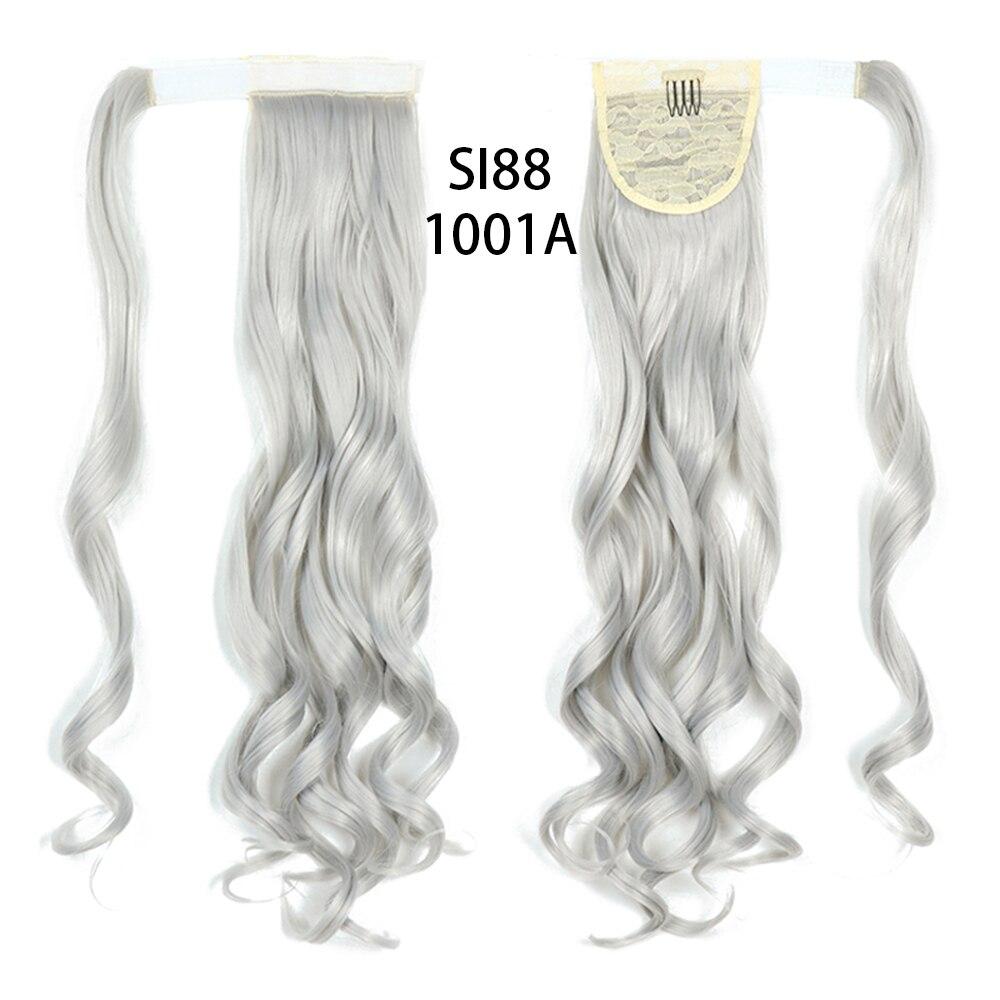 MERISIHAIR Длинный прямой хвост на клипсах Искусственный хвост Парик для хвоста с заколками Синтетический хвост Наращивание волос
