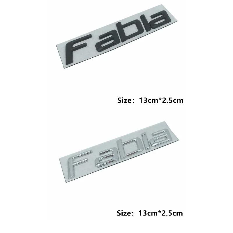 JBIW9 Car Rear Trunk Emblem Stickers Side Badge Accessories for Skoda 4x4 Logo Octavia A7 Tour RS Rapid Kodiaq Superb Kamiq Yeti Karoq