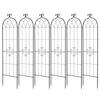 Garden Trellis, 180 x 52.5 cm Rose Trellis, 6 Packs Garden Flower Rose Trellises with Powder-Coated Finish & Convenient Locking Design, Plant Support
