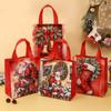 4pcs Christmas Gift Bag Santa Non-Woven Bag Christmas Decorations For Home Xmas Navidad Noel Gifts New Year Packaging Bag