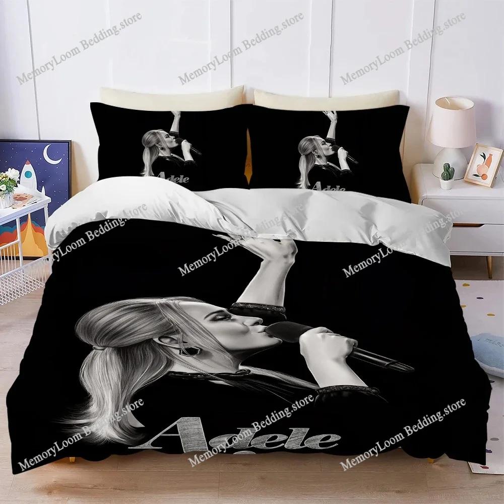 Hot Singer Adele 30 Duvet Cover Set Home Style Bedding Soft Laundry Cotton Bed Four Seasons Student Dormitory Home Textileextile
