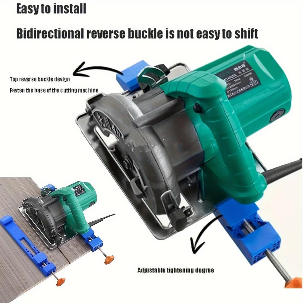 Регулируемая направляющая для деревообработки с дисковой пилой и зажимом для фрезерования — прецизионный режущий инструмент для быстрой резки полос, не требующий электропитания