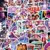 Аниме K-Pop Охотники на демонов Разные серии Наклейки HUNTRX Saja Boys Rumi Mira Zoey Эмодзи Водонепроницаемые наклейки для DIY Декора