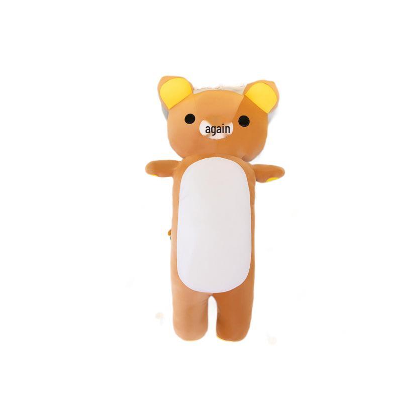 Rilakkuma Long Plush Pillow: Cute Bear Doll Bed Back Cushion Gift
