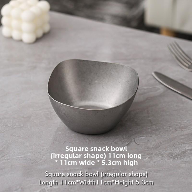 Декоративная тарелка в стиле ретро, уникальный дизайн, нержавеющая сталь, прочная, для дома, ресторана, улицы, западная столовая посуда