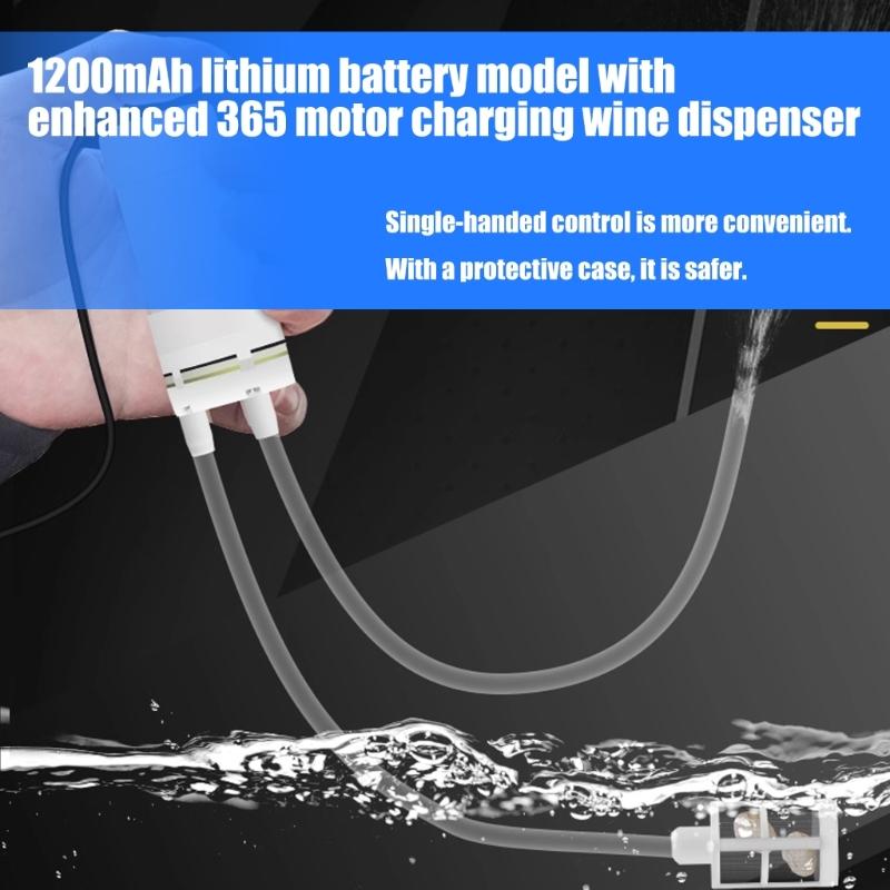 Электрический автосифонный насос для вина с USB-аккумулятором, стальным фильтром и силиконовым шлангом для перекачки пива и напитков