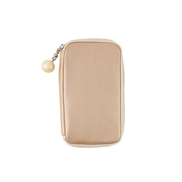 Hobonichi Small Drawer Pouch Champagne Pearl Gold Organizer Japan