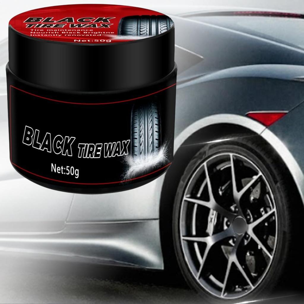 Car Tire - Tire Paste, High Gloss Black Tire Paste Type for Motorcycles, Cars, Trucks, RVs