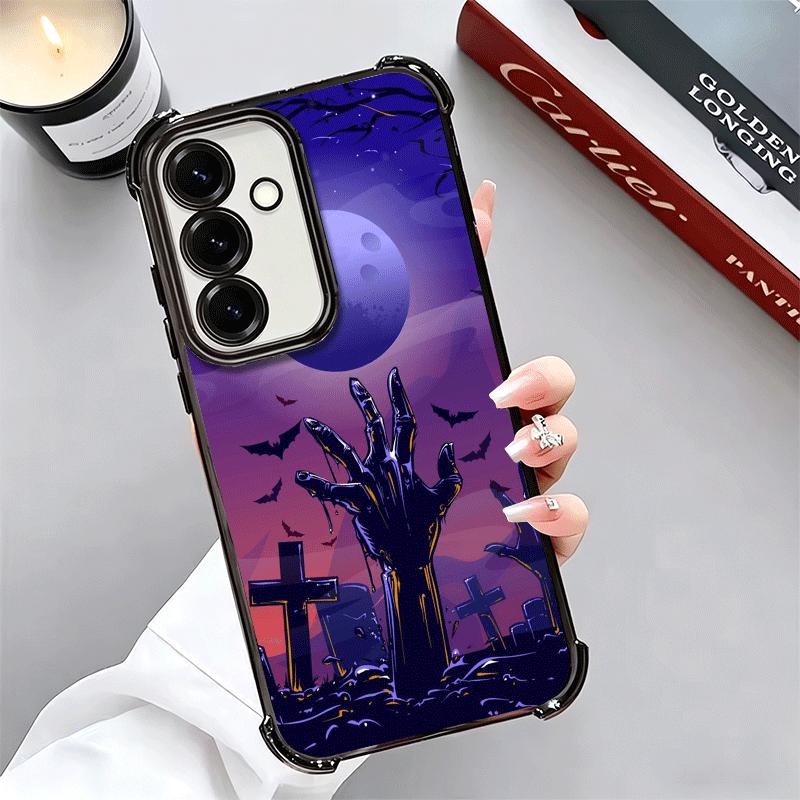Gothic Vampire Scarlet Art Plating Phone Case For Samsung A17 A07 A37 A57 A16 A56 A15 A55 A14 A54 A13 A53 A26 A36 A25 A35 A24 A3