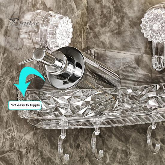 Угловая настенная полка с присоской, стойка для хранения, прочная, выдерживающая большую нагрузку, легко устанавливаемая, прочная полка-органайзер для душа