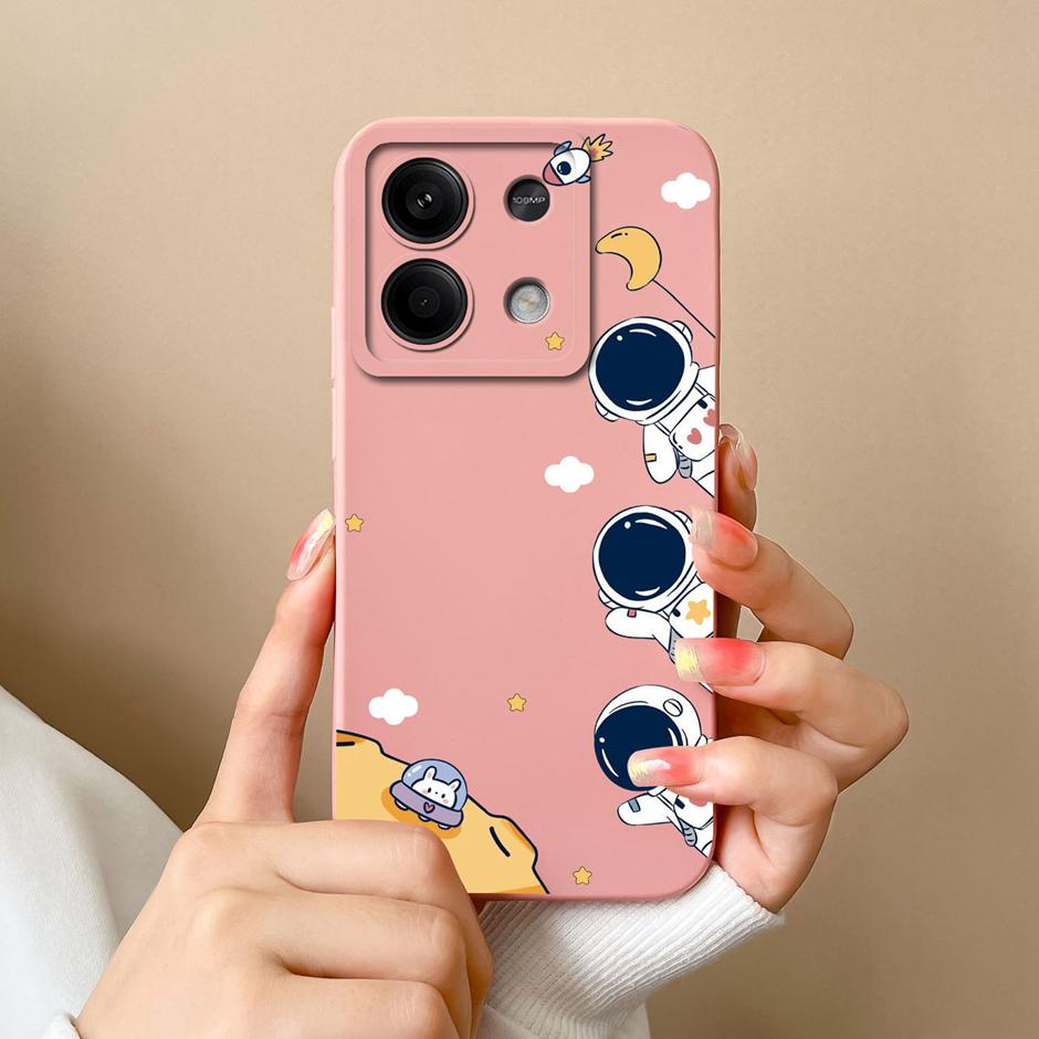 Чехол для Xiaomi Redmi Note 13 Pro Plus 5G Милые Девочки Мультяшный Матовый Силиконовый Чехол Для Redmi Note13 Pro+ 5G Новый Дизайн Funda