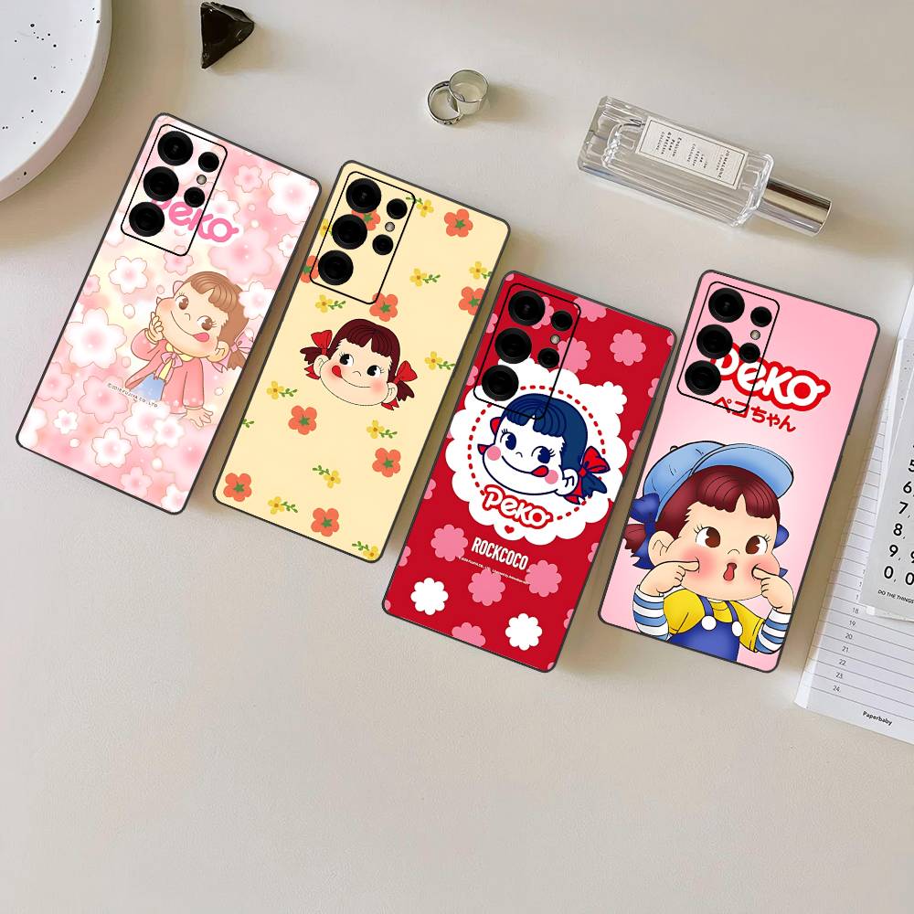 Бренд P-peko Chan Милая Девочка Чехол для Телефона Для Samsung S 24 Fe 25 Ultra Plus 20 Lite 21 30 22 23 24 22 Ultra 5G Fundas