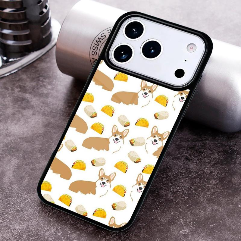 Милый мультяшный узор с собакой корги Чехол для телефона Для iPhone 17 16 15 14 13 12 11 Pro Max Plus 17Air Мягкий силиконовый чехол