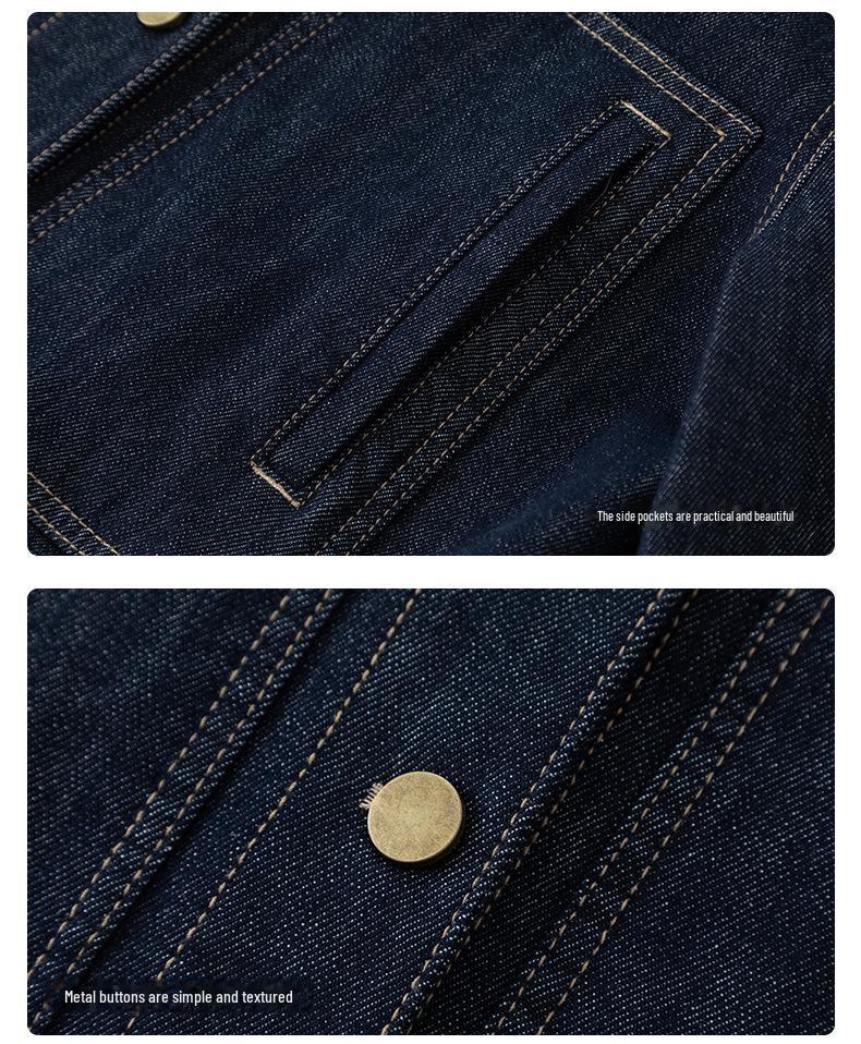 Женская джинсовая куртка Xinge Petite Retro Blue - Весенняя коллекция 2025 г.