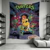 Teenage Mutant Ninja Turtles Urban Adventure Tapestry Wallmounted Fashion Print Homestay Soft Decoration Tapestry Soft Christmas Gift