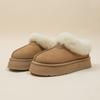 Мода 2025 Новые Снежные Ботинки Стиль Короткие Мини Зимние Угги Женские Шерстяные Ботильоны Меховая Подкладка Щиколотка Теплые Плоские Туфли