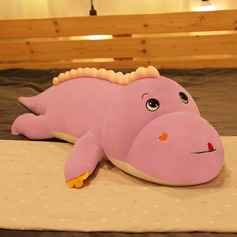 Dinosaur Plush Toy Doll Cute Bed Super Soft Sleeping Long Throw Pillow Big Doll Ragdoll