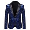 Men's European Size Diamond Sequin Peaked Lapel Suit for Autumn/Winter Events (Model: ZT-X45)