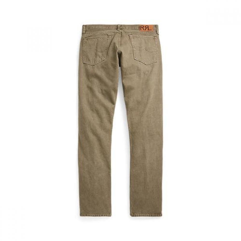 Rrl Slim Fit Olive Jeans  Mnrrdnm10920094301 