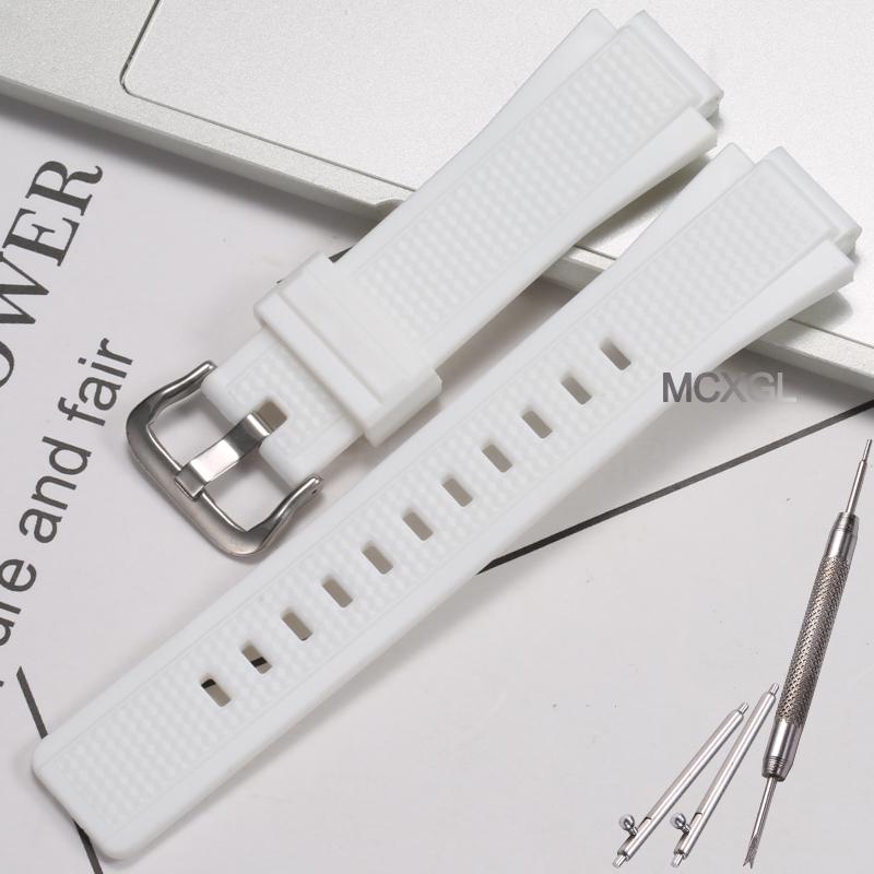 Смола Ремешок для часов Подходит для Casio GST-B200-1A Запасной ремешок GST-B200 Мужские Спортивные Водонепроницаемый Резиновый ремешок Аксессуары для часов