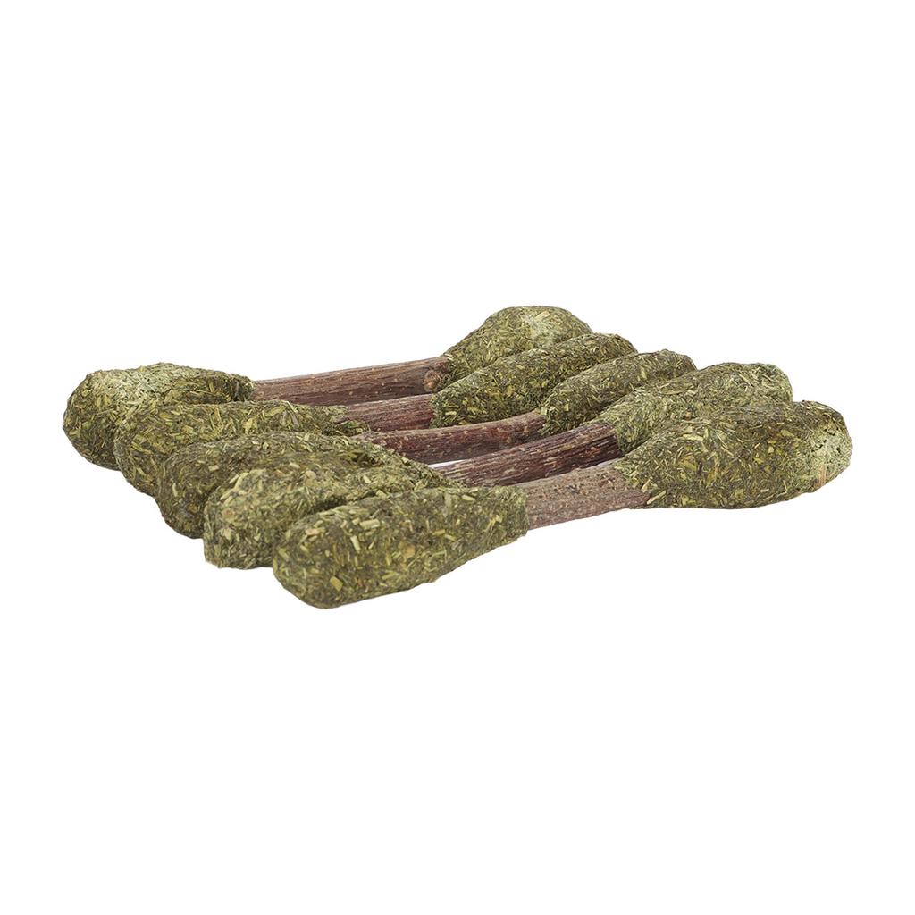 5PCS Rabbit Chew Sticks Teeth Grinding Interactive Alfalfa Grass Hamster Chew Toy for Golden Bear