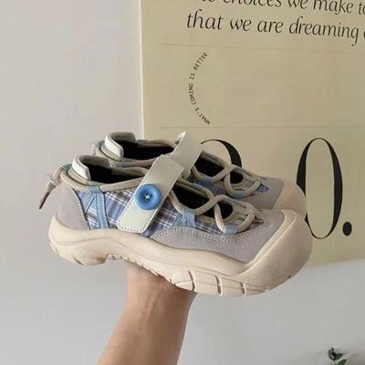 Весна и осень 2024 года, новые универсальные популярные женские летние кроссовки на толстой подошве с круглым носком, спортивные повседневные кроссовки высокого класса