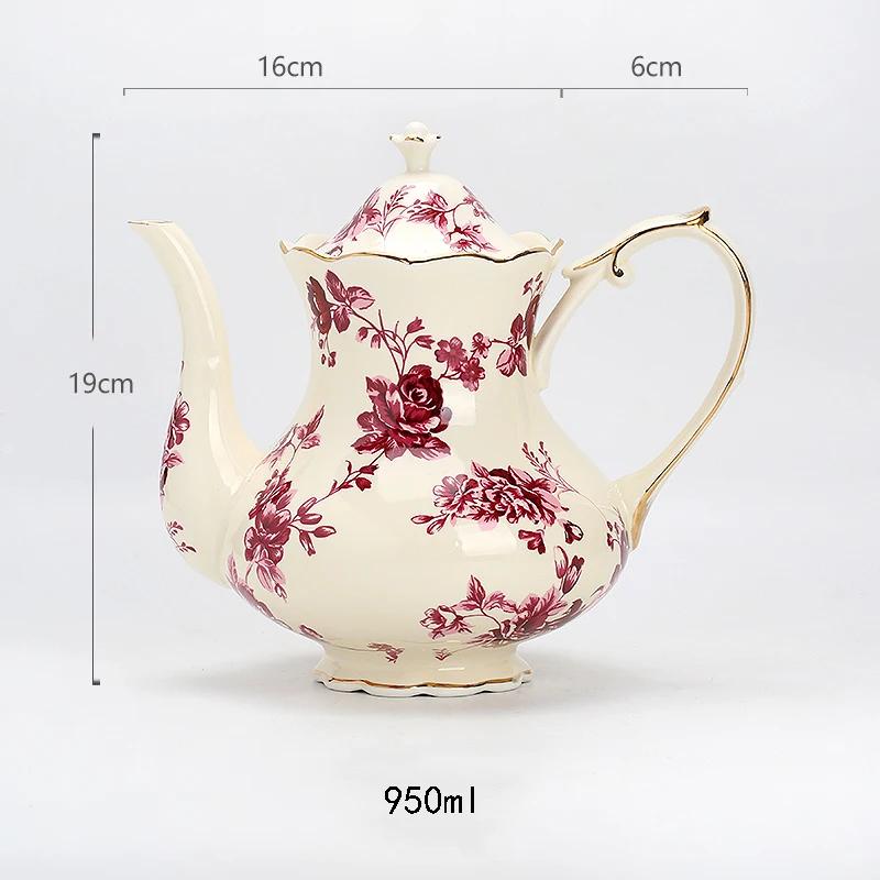 Роскошный набор кофейных чашек с цветами, высококачественные ретро-керамические кофейные чашки, элегантные домашние чайные сервизы, уникальная посуда, подарки