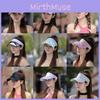 Summer Uv Protection Sun Hat With Butterfly Knot For Women Casual Outdoor Wear