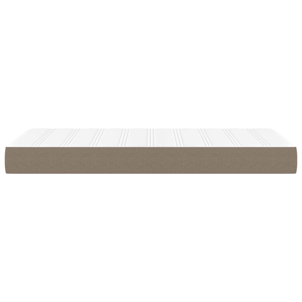 Vidaxl Materac Kieszeniowy, Taupe, 90X190X20 Cm, Tkanina