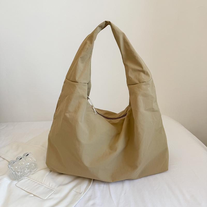 Street Style Womens Nylon Shoulder Bag With Durable Stitching And Mobile Pocket