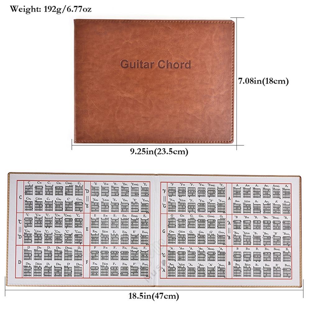 Brown Guitar Chord Book 6 String 6 String Chord Guide Electric Guitar Chord Book For Guitarists