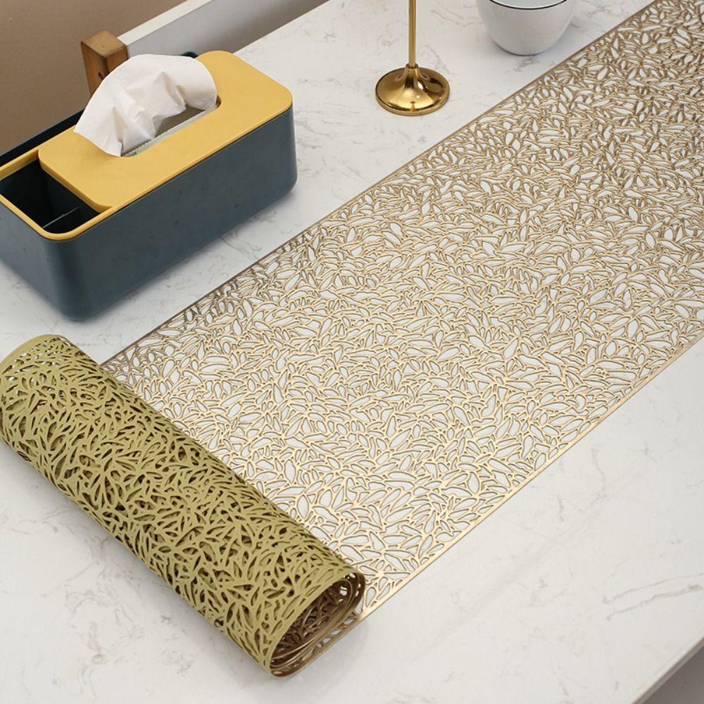 Anti-stain Hollow Table Runner Rectangular Tablecloth Luxury Table Cover Wedding