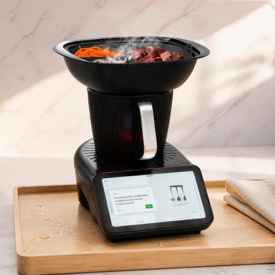 Домашняя выпечка и пароварка Силиконовый сетчатый противень для Thermomix TM7, Пищевой антипригарный многоразовый вкладыш для приготовления на пару, Термостойкий кухонный
