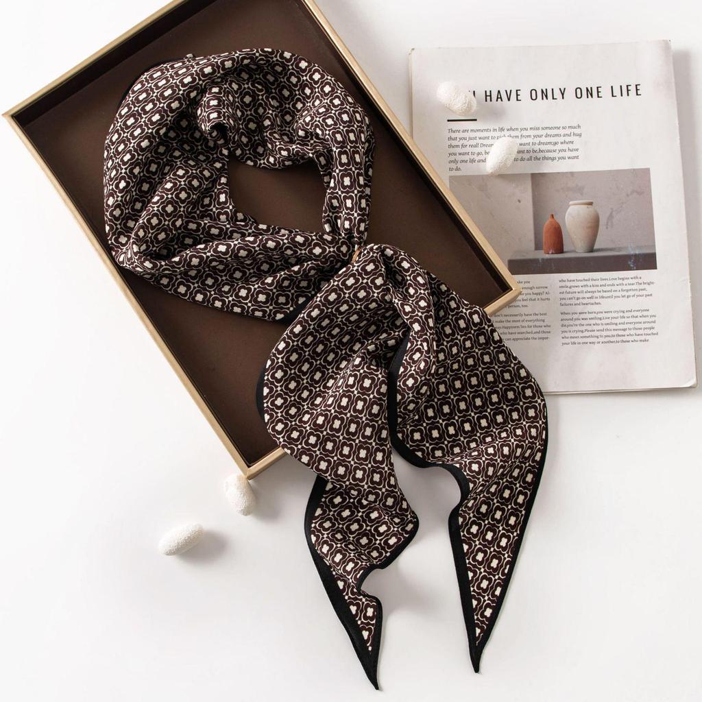 Elegant 2025 Mulberry Silk Double Crepe Scarf for Women - Stylish Sun Protection & Warm Shawl, Perfect for Commutes and Fashionable Outings