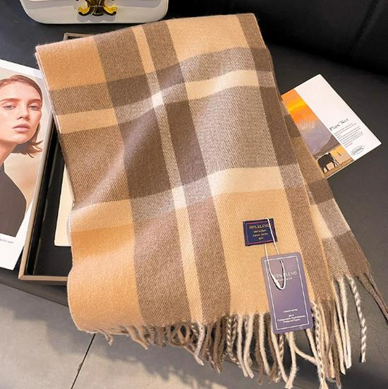 Женский классический британский стиль Черно-белый клетчатый шарф, зимний шаль из искусственного кашемира, двусторонний дизайн в клетку «шахматная доска» для пар