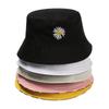 Women Men Casual Outdoor Sunscreen Sun Hat Double-Sided Bucket Hat Daisies Fisherman Cap Foldable