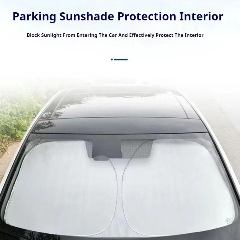 Windshield Sun Shade For Alfa Romeo Stelvio 2017-2021 2022 2023 2024 Window Sunshade Sun Visor Protector Foldable Blocks UV Rays