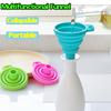 1/2Pcs Silicone Collapsible Foldable Funnel Household Kitchen Gadgets Portable Multifunctional Wine Oil Funnel Kitchen Supplies