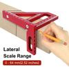 Multiangle Measuring Ruler, 45/90 Degree Aluminum Carpentry Square Conveyor, Angle Triangular Ruler Design Measuring Tool