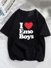 I Love To Make Boy Cry Grunge Women T Shirts Girl Graphic Fashion Harajuku Streewear Clothes Causal Female Y2K Tops Tees