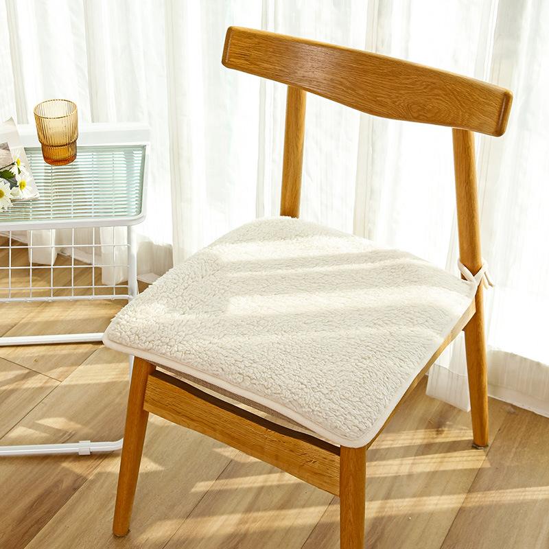 Chair Cushion Pad Nonslip Seat Pad Soft Plush Cushion Thick Computer Chair Cushion Cover Folding Pad for Car Home Office Dining Room Kitchen Desk