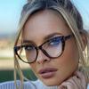 Fashion Style Women Eyeglasses European American Cat Eye Shape Eyeglasses Frames Blue Light Blocking Glasses Frame Men